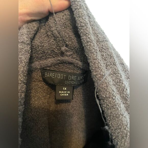 BAREFOOT DREAMS COZYCHIC LITE CARDIGAN GRAY LONG SLEEVE PLUS SIZE 1X WOMENS - Picture 3 of 10